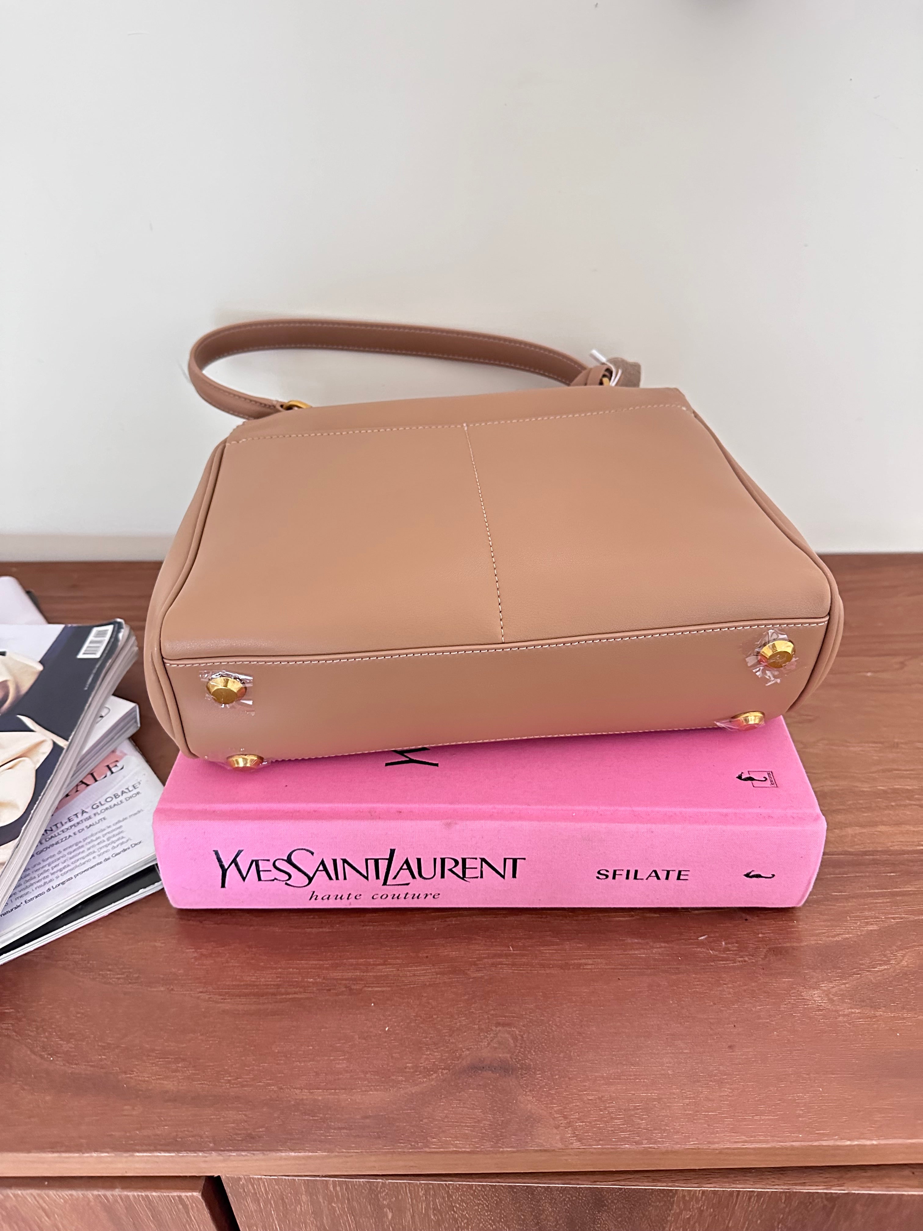 Borsa Aurora small beige