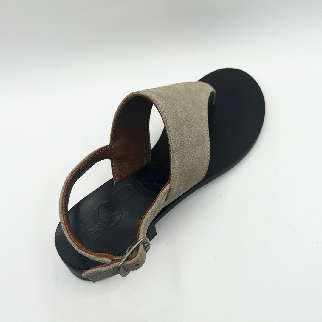 Sandalo Zoe camoscio beige