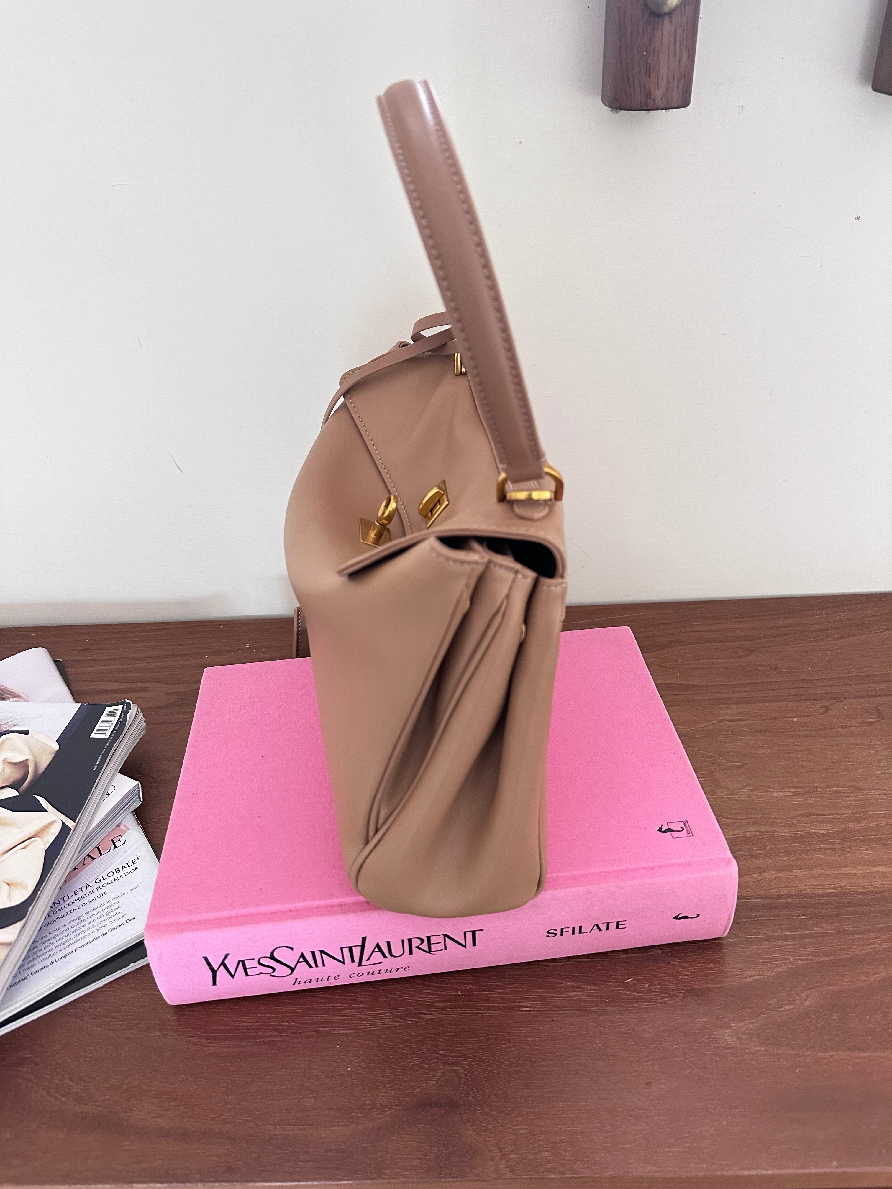 Borsa Aurora small beige