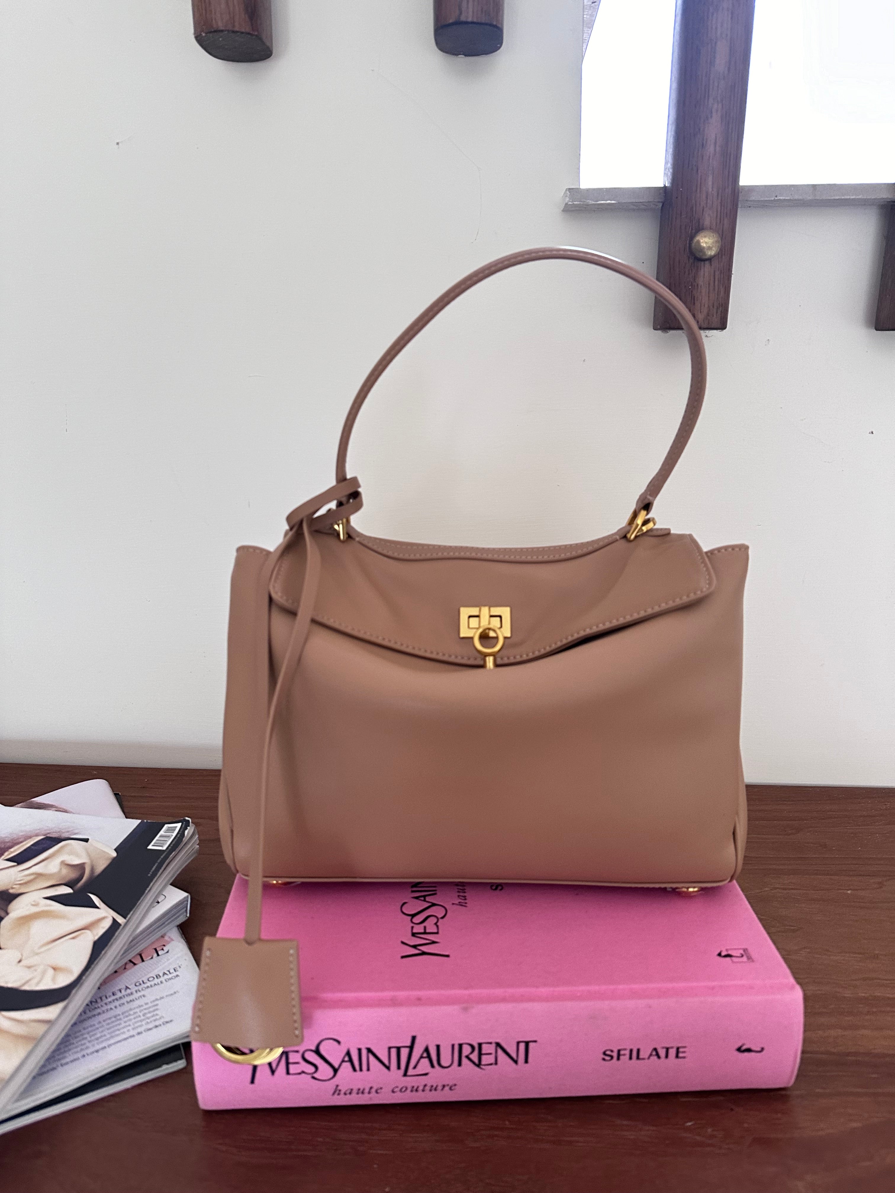 Borsa Aurora small beige