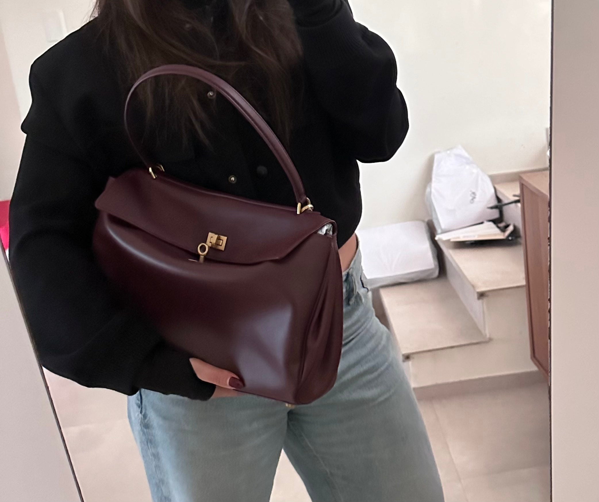 Borsa Aurora bordeaux