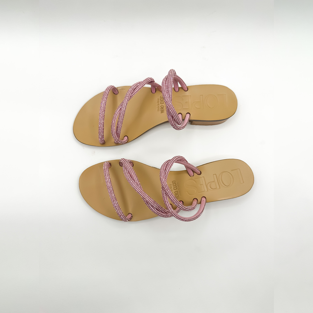 Sandalo gioiello Berta rosa 06